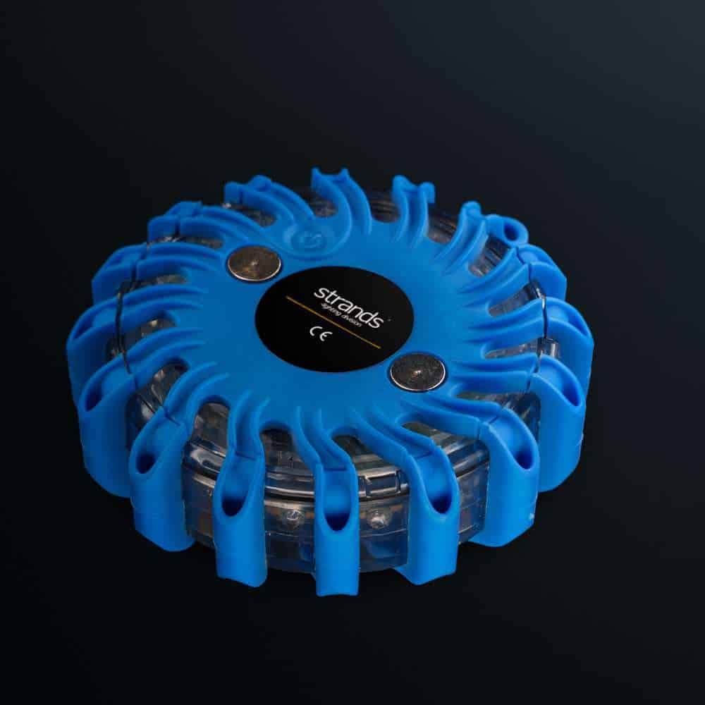 Κατευθυντικό προειδοποιητικό φως LED μπλε (puck) 6 τεμάχια - Image 2