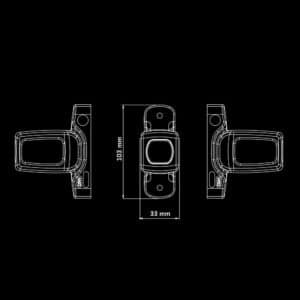 Alternative view of Λαστιχένιος βραχίονας ίσιος πίσω/πλάι/εμπρός φως θέσης