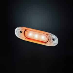 Πλευρικό Φως Όγκου 3 LED Slim Με Διάφανο Φακό