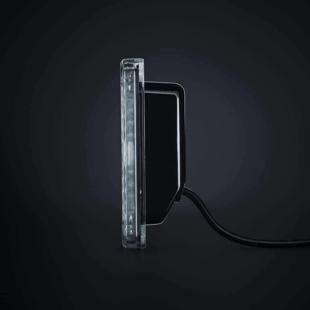 IZE LED φως ομίχλης πίσω τετράγωνο με διάφανο φακό - Image 2