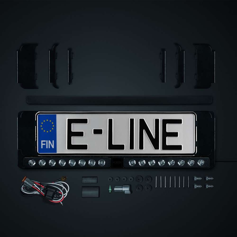 Μπάρα LED Πινακίδας Μαύρη Nuuk E-Line Duo DK - Image 5