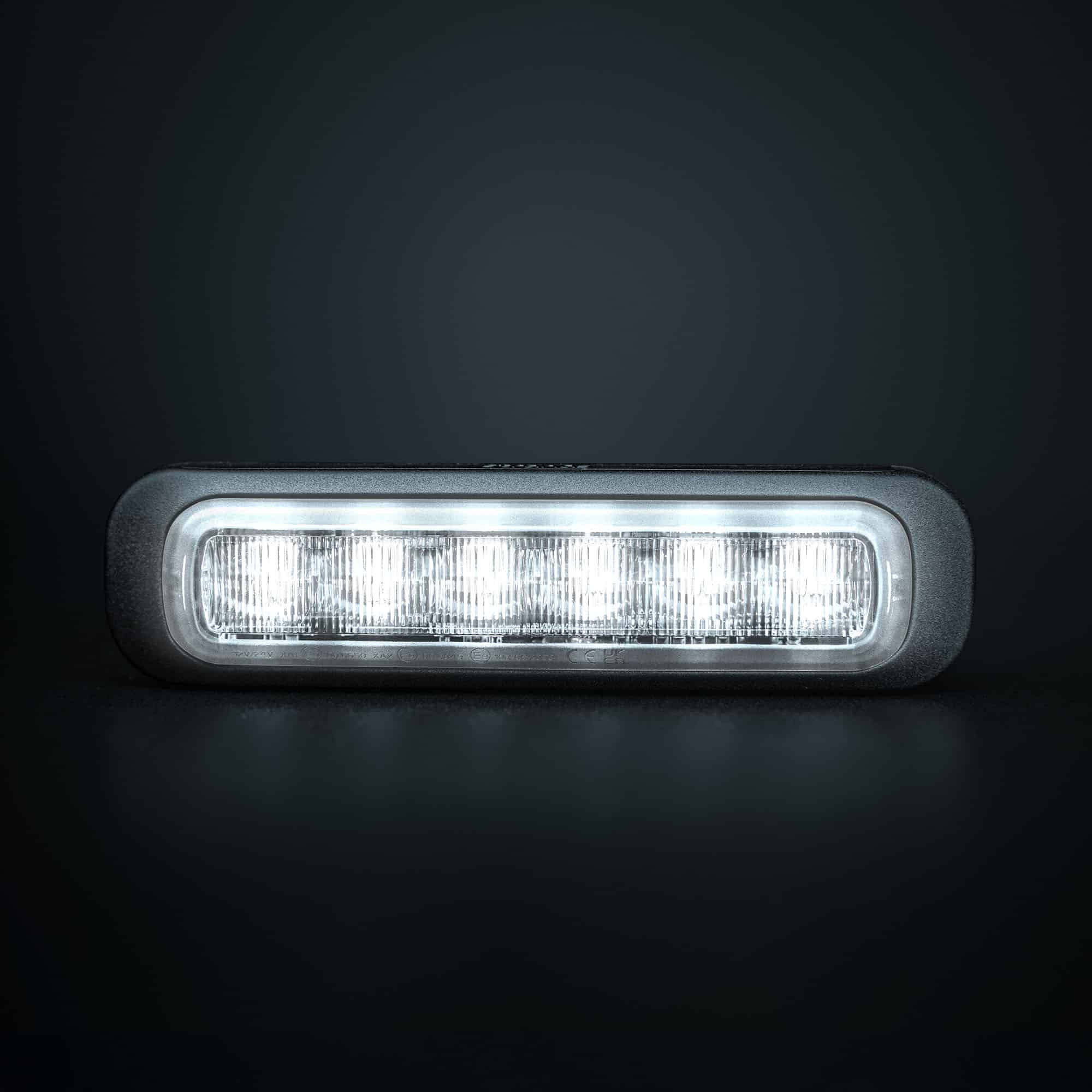 Κατευθυντικό προειδοποιητικό φως Λευκό Dark Knight 6 led