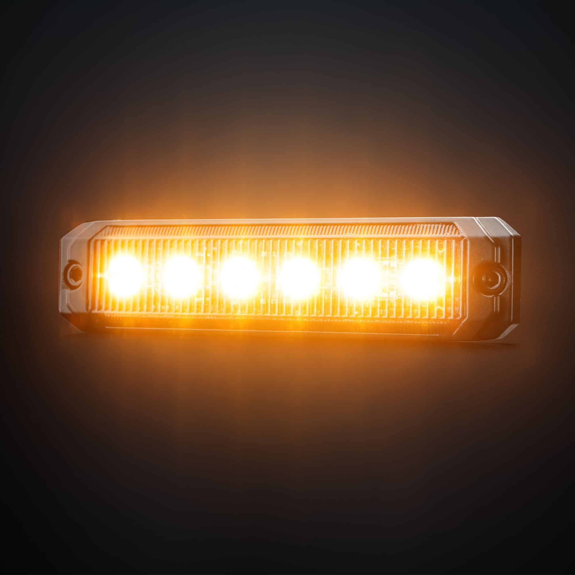 Κατευθυντικό φως προειδοποίησης Dark Knight SM6 με 6 LED