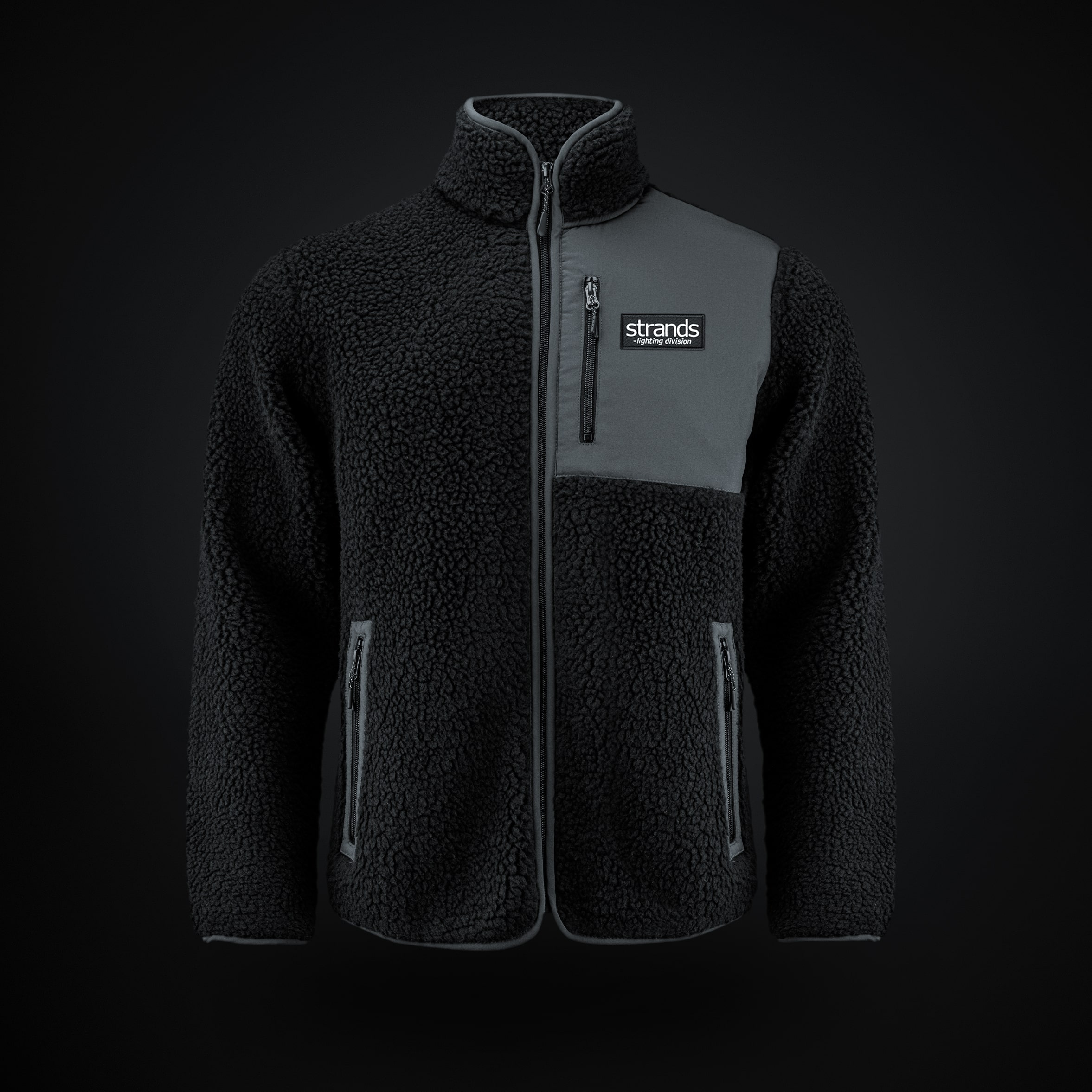 Fleece μπλούζα με φερμουάρ - L